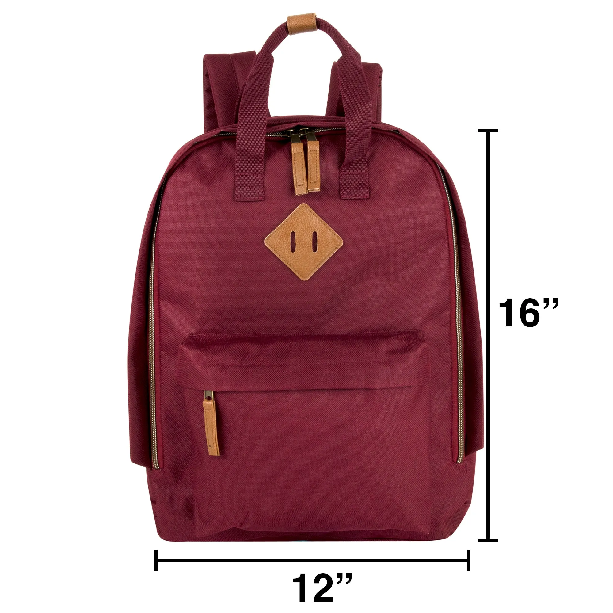 16-Inch Collegiate Double Handle Backpack with Laptop Sleeve