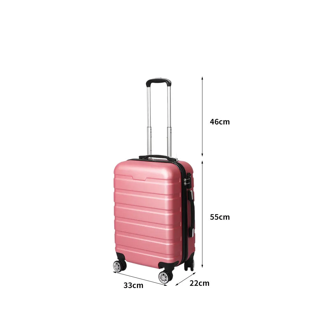 20" Carry On Luggage Case - Rose Gold