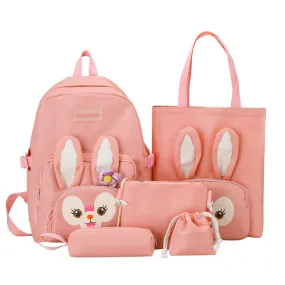 5 Pcs Set Backpack for Girls 2025