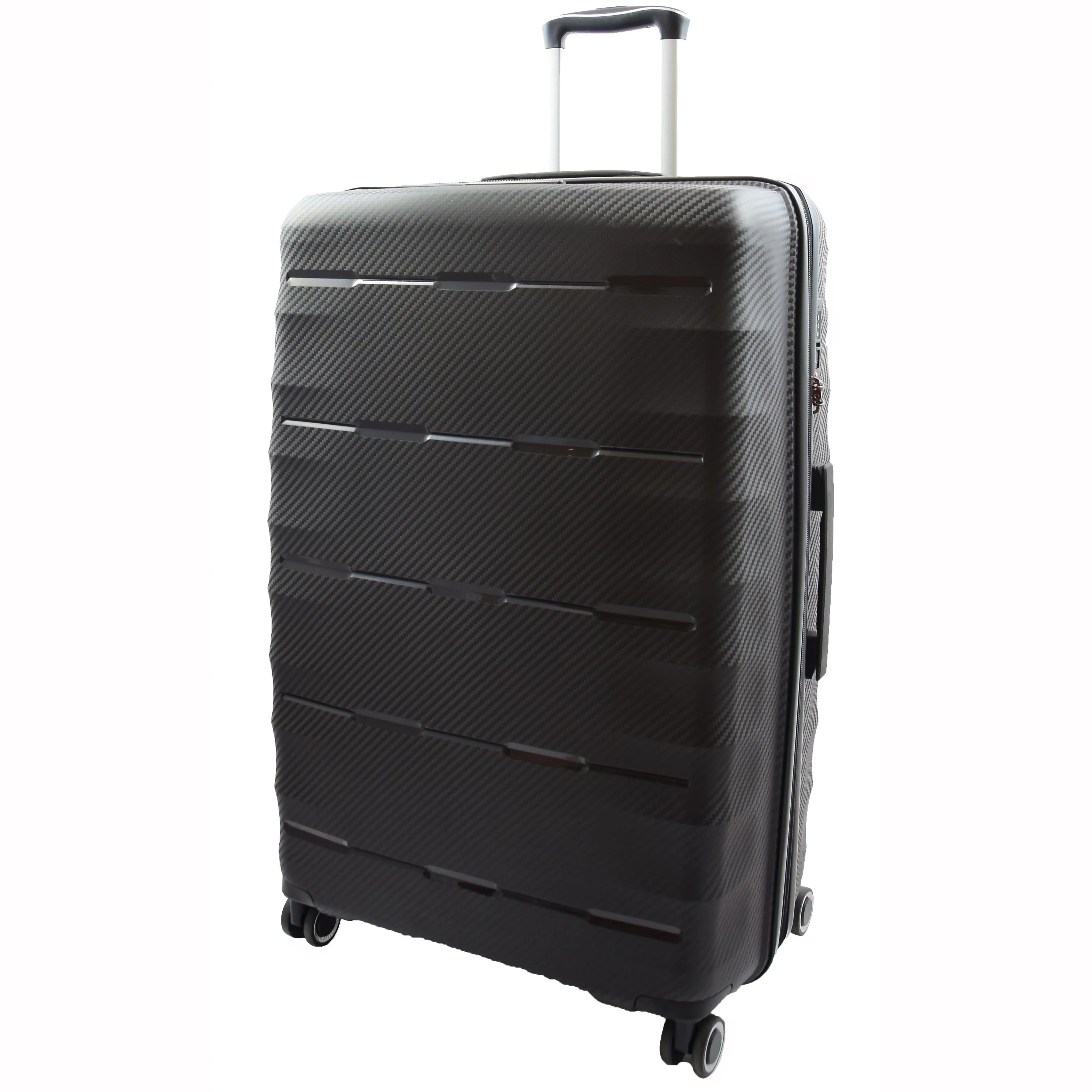 8 Wheeled Expandable ABS Luggage Miyazaki Black