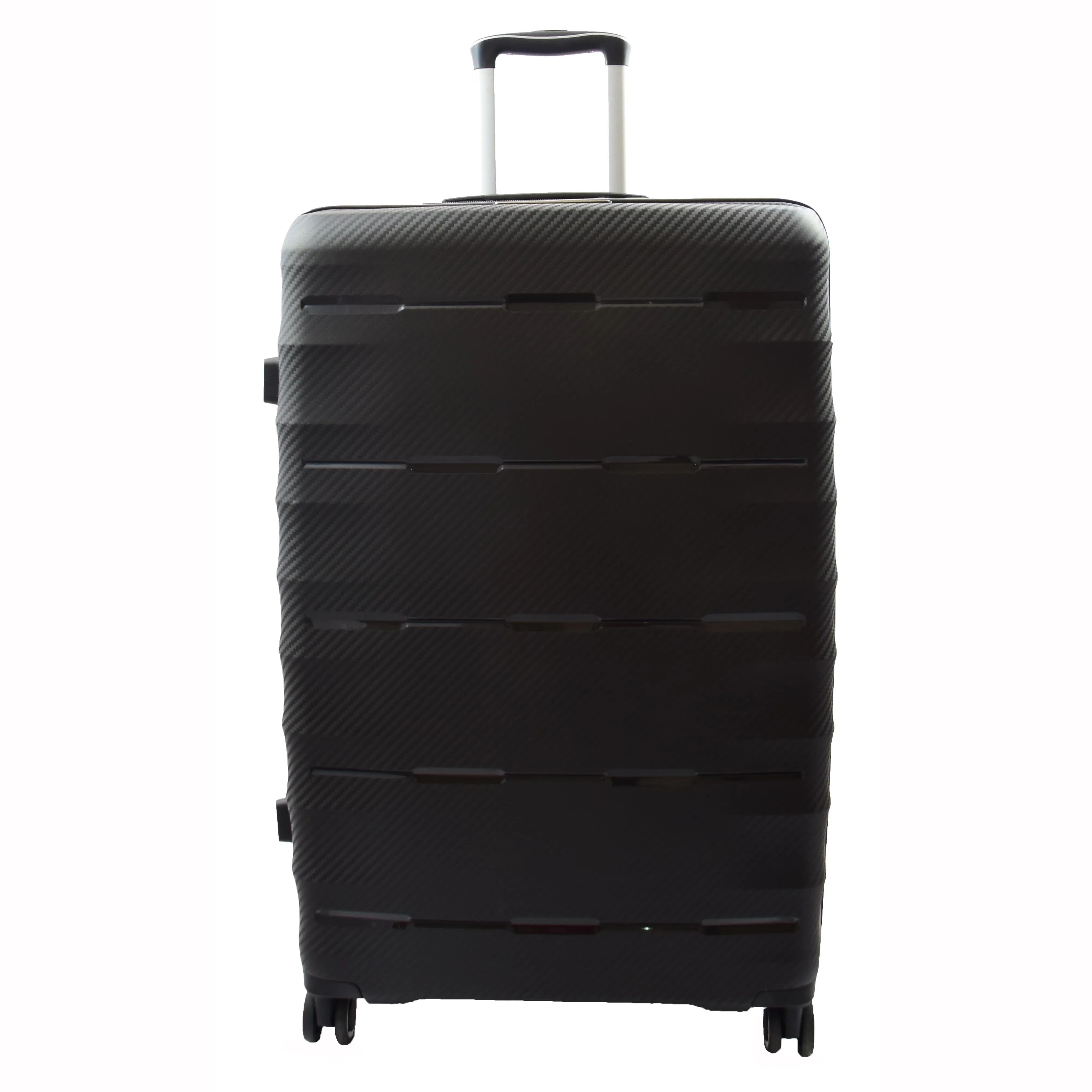 8 Wheeled Expandable ABS Luggage Miyazaki Black