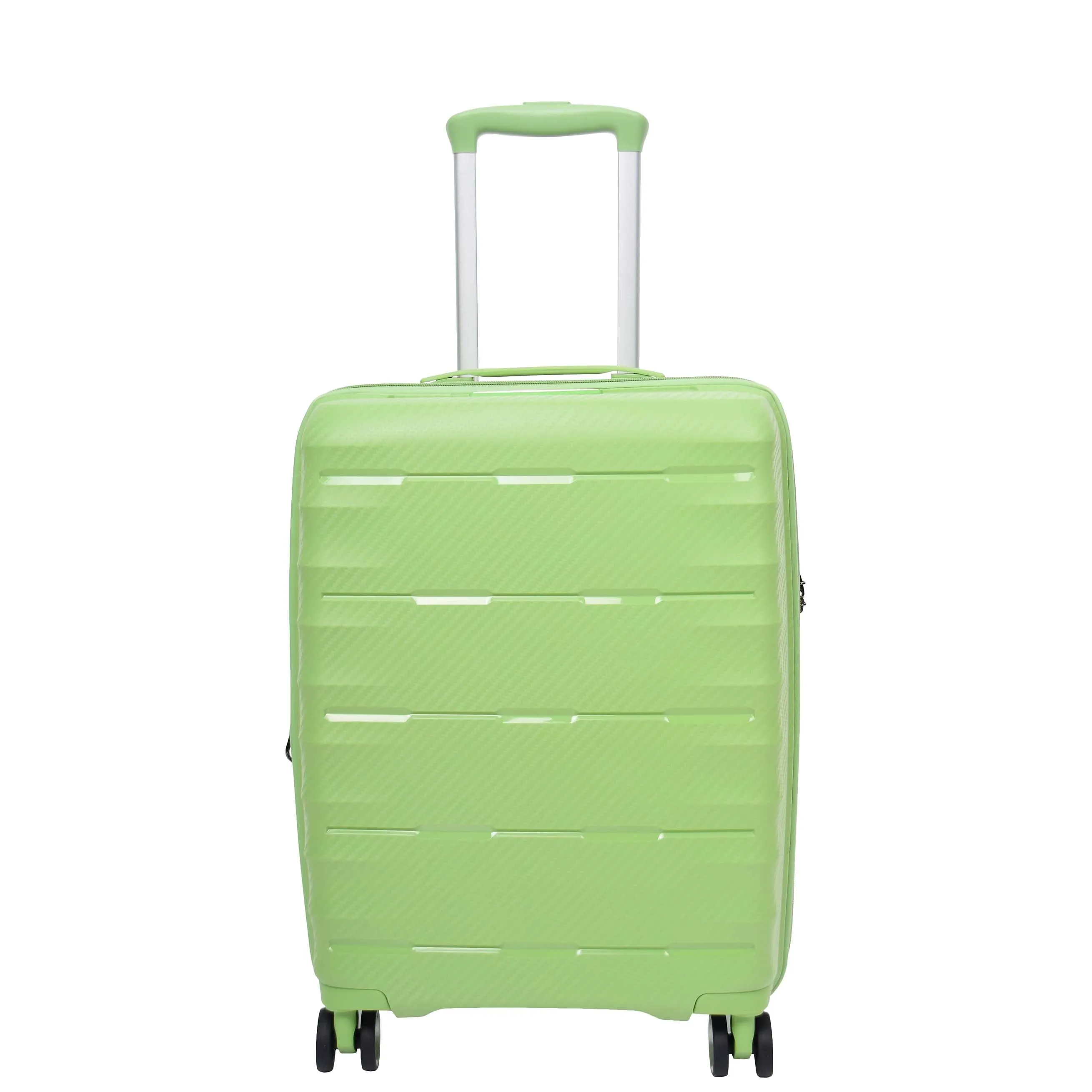 8 Wheeled Expandable ABS Luggage Miyazaki Lime Green