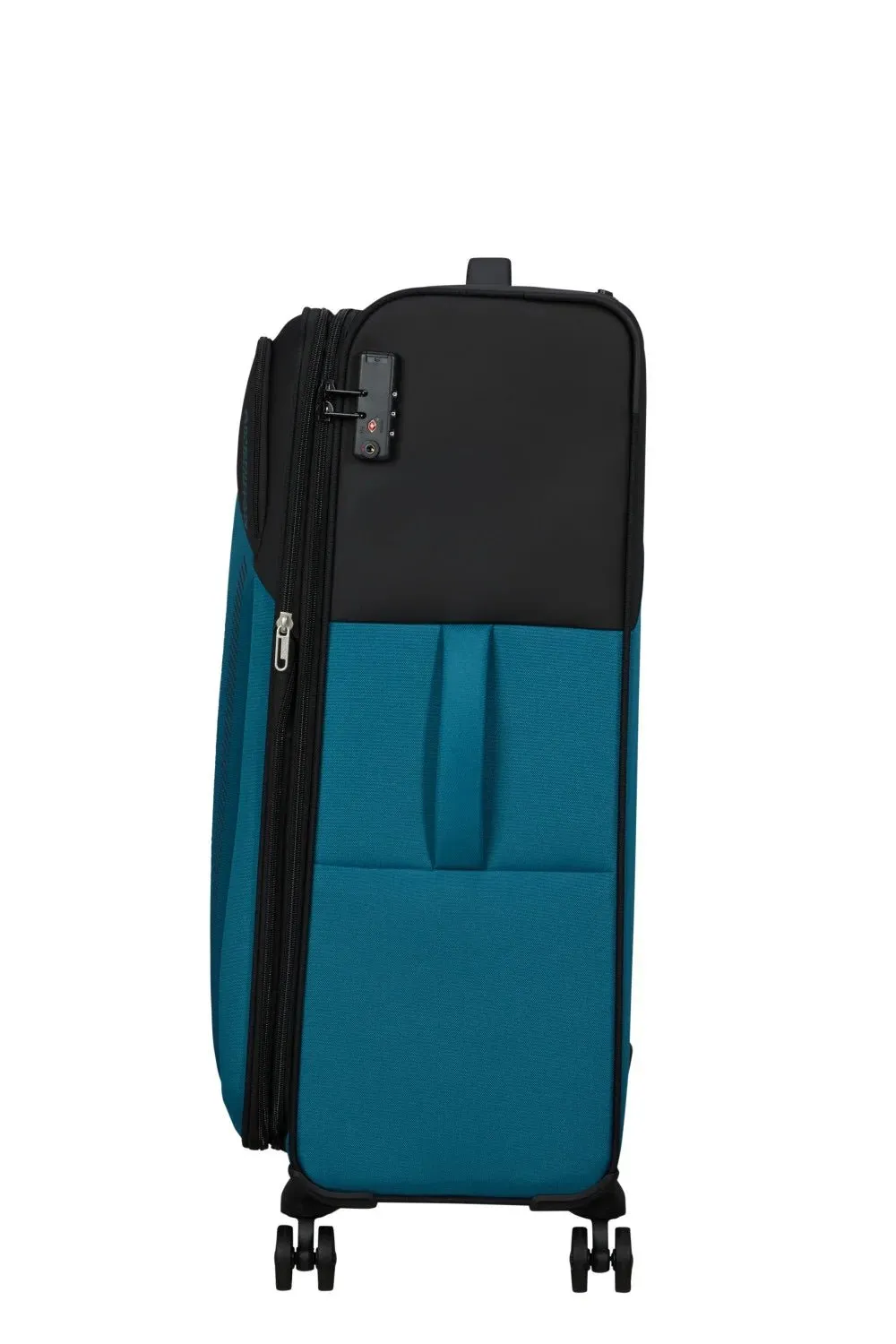 American Tourister Daring Dash 77cm Large Spinner - Expandable | Black/Blue