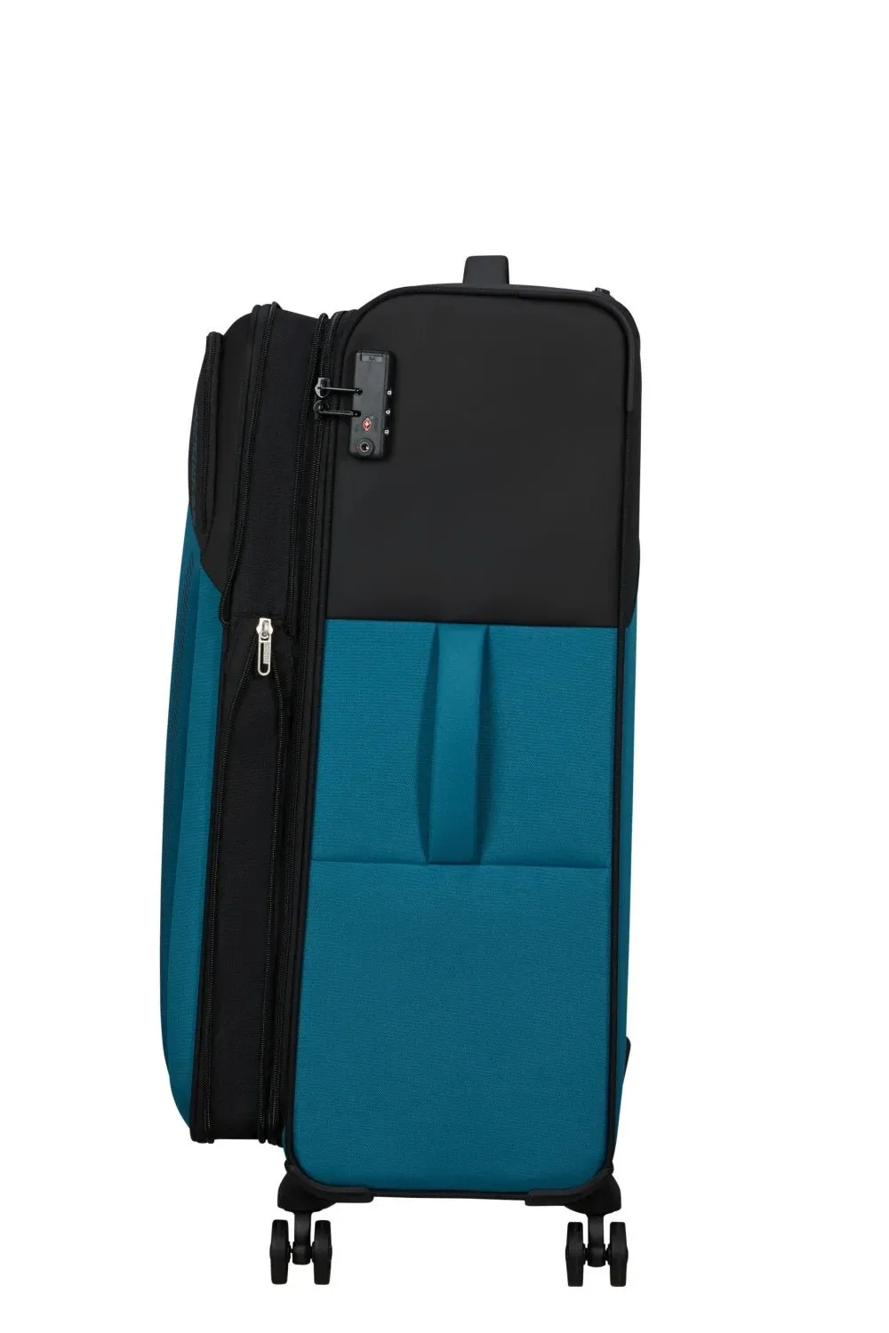 American Tourister Daring Dash 77cm Large Spinner - Expandable | Black/Blue