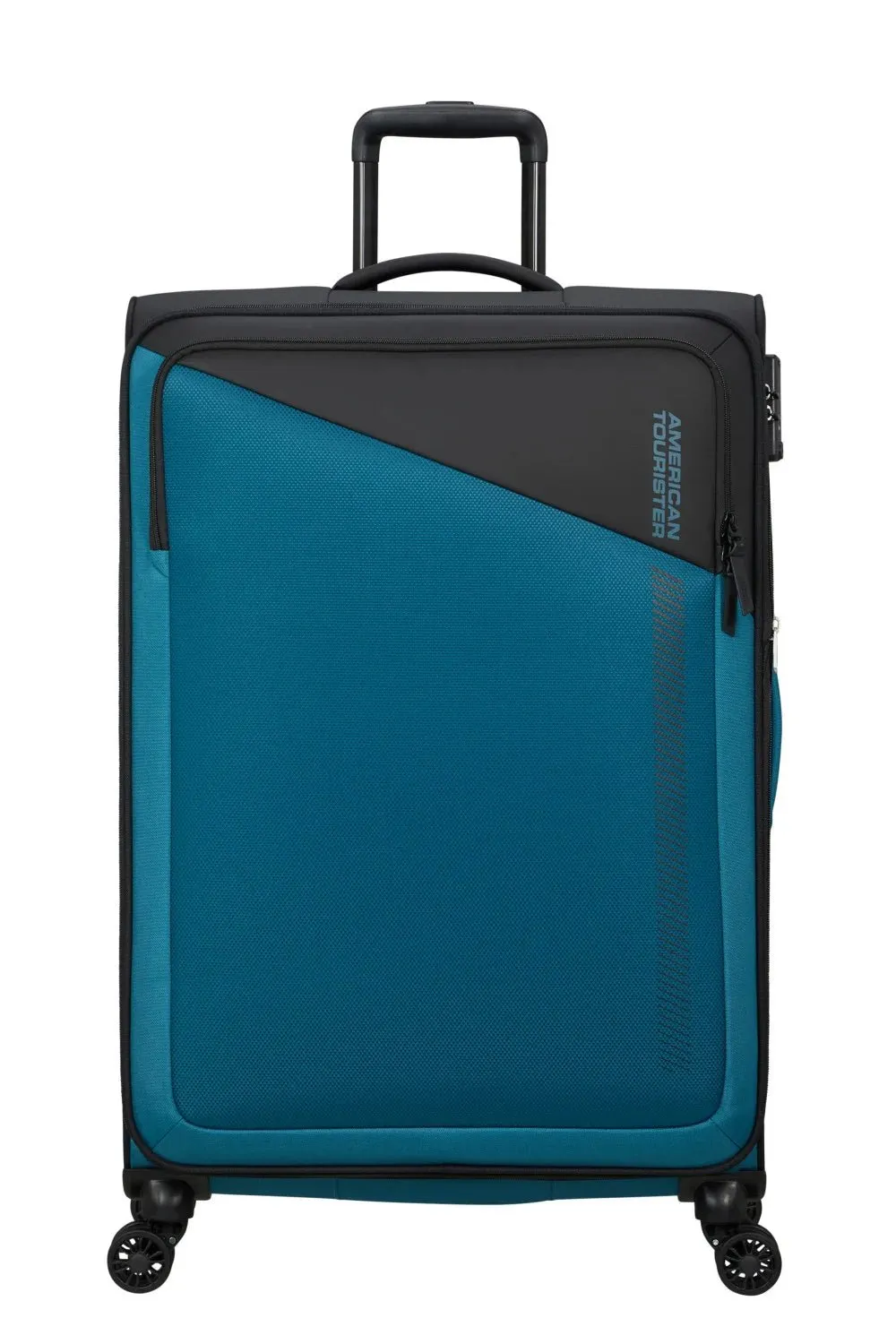 American Tourister Daring Dash 77cm Large Spinner - Expandable | Black/Blue