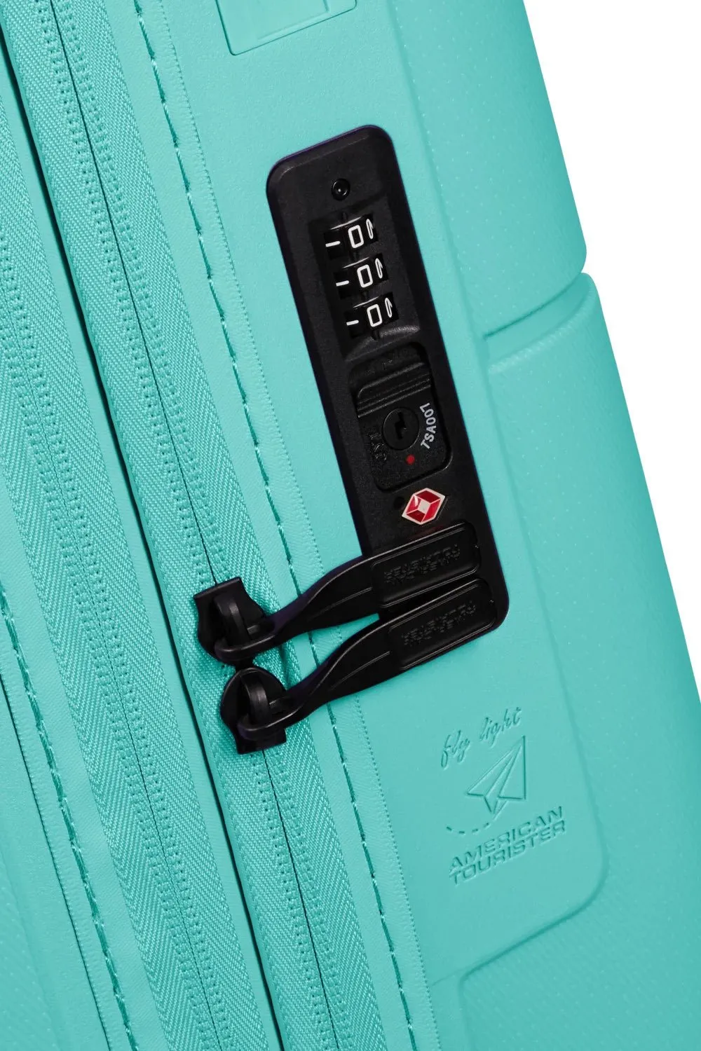 American Tourister Dashpop 77cm Large Spinner - Expandable | Aqua Sky