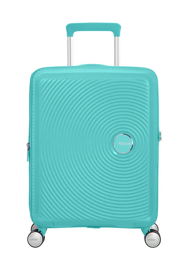 American Tourister Soundbox 55cm Cabin Spinner - Expandable | Poolside Blue