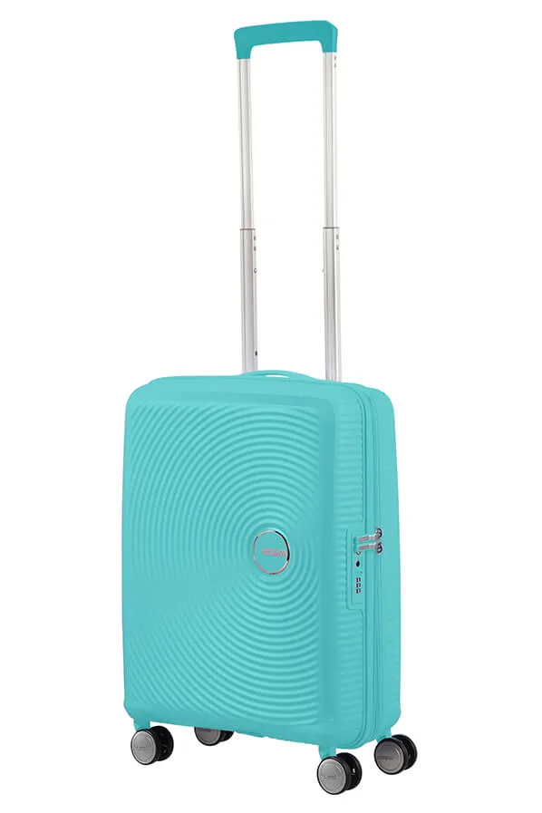 American Tourister Soundbox 55cm Cabin Spinner - Expandable | Poolside Blue