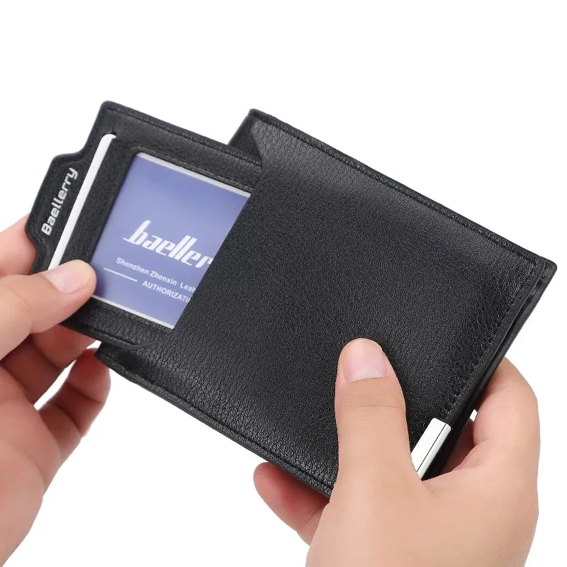 Baellerry Slim Soft PU Leather Wallet with Cardholder