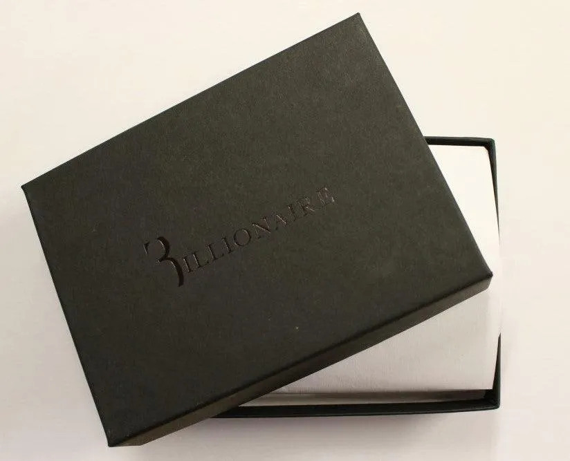 Billionaire Italian Couture Brown Leather Cardholder Wallet