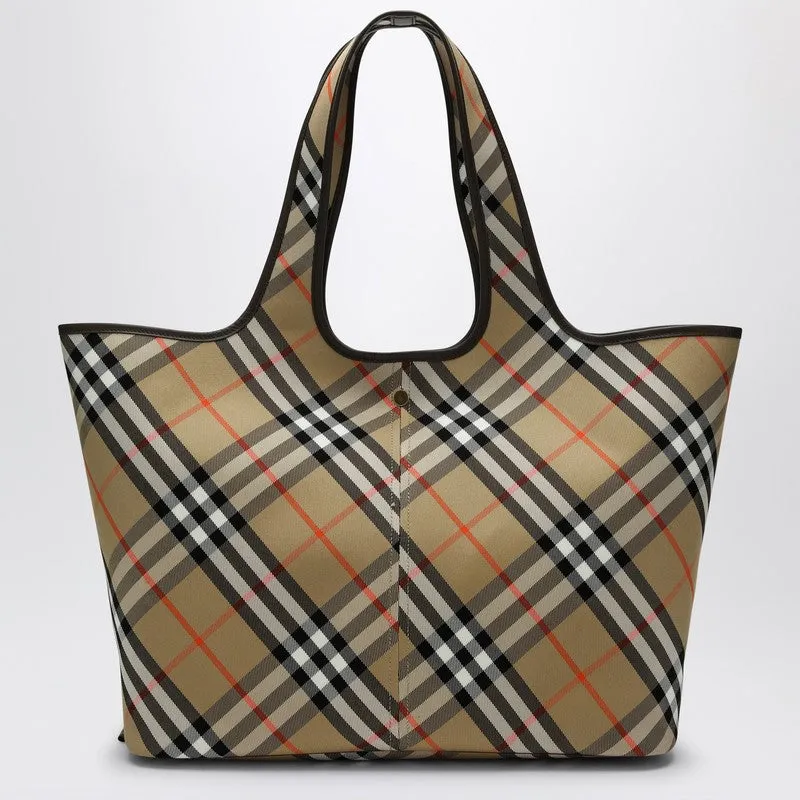 Burberry Medium Tote Bag Check Women