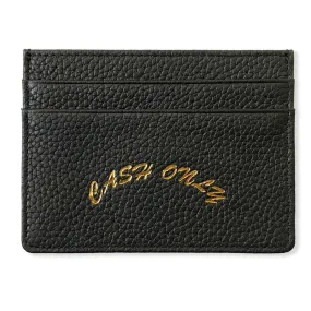 Cash Only - Leather Cardholder Black