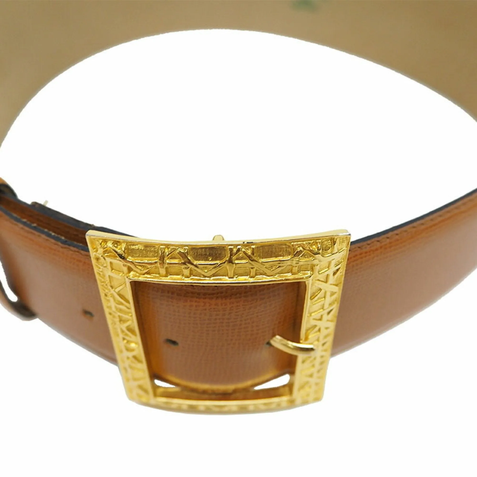 CHRISTIAN DIOR Vintage Parisienne Belt Camel