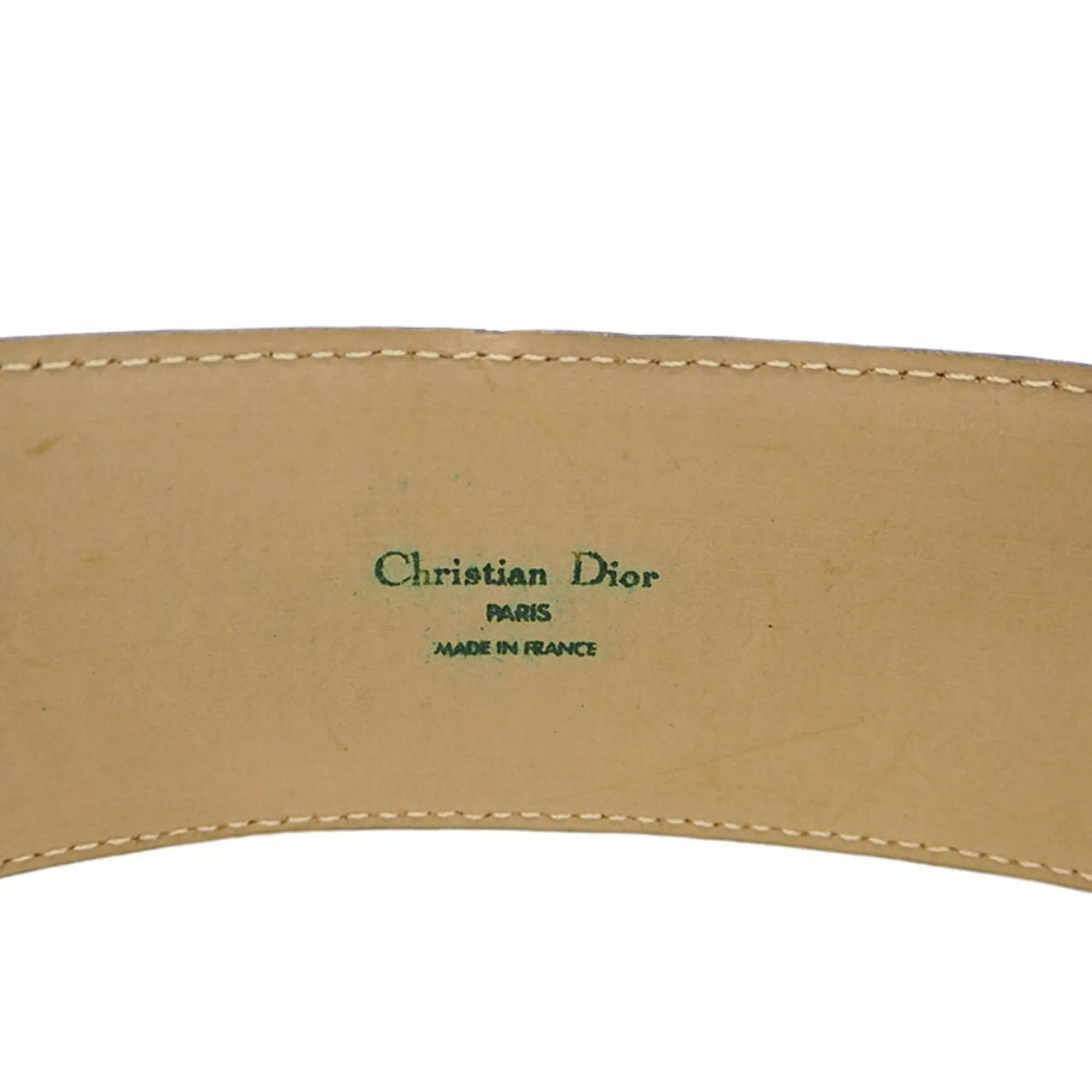 CHRISTIAN DIOR Vintage Parisienne Belt Camel