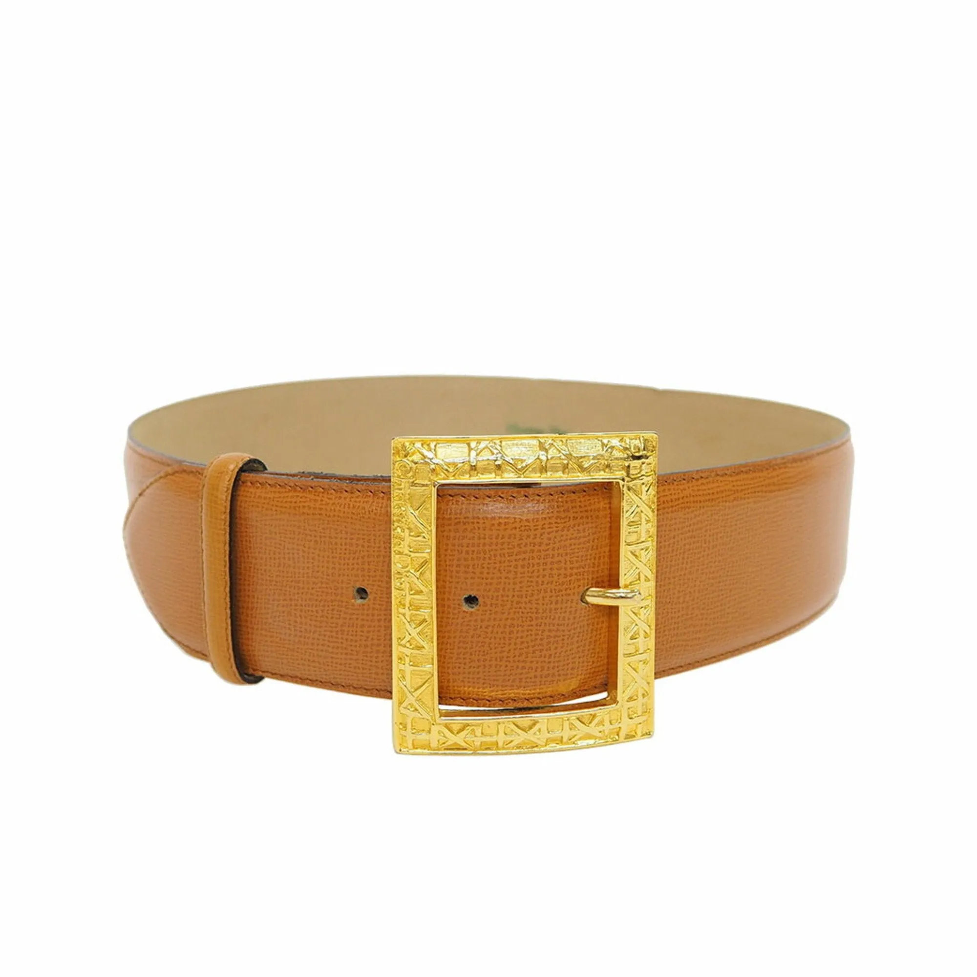 CHRISTIAN DIOR Vintage Parisienne Belt Camel