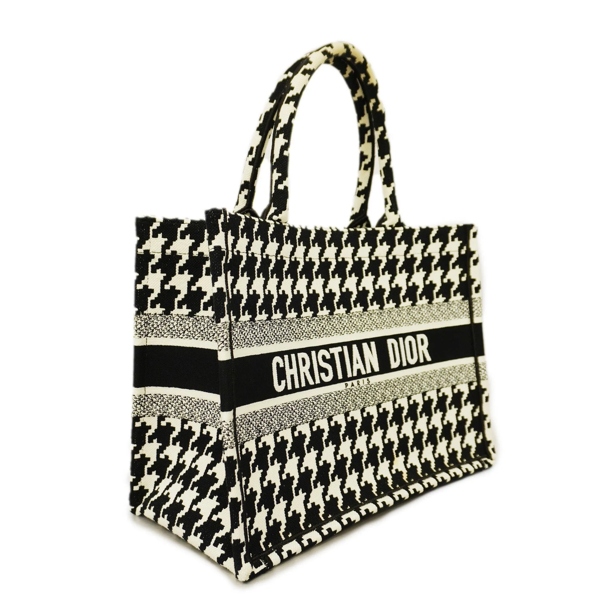 CHRISTIAN DIORAuth  Book Tote Women's Canvas Tote Bag Black