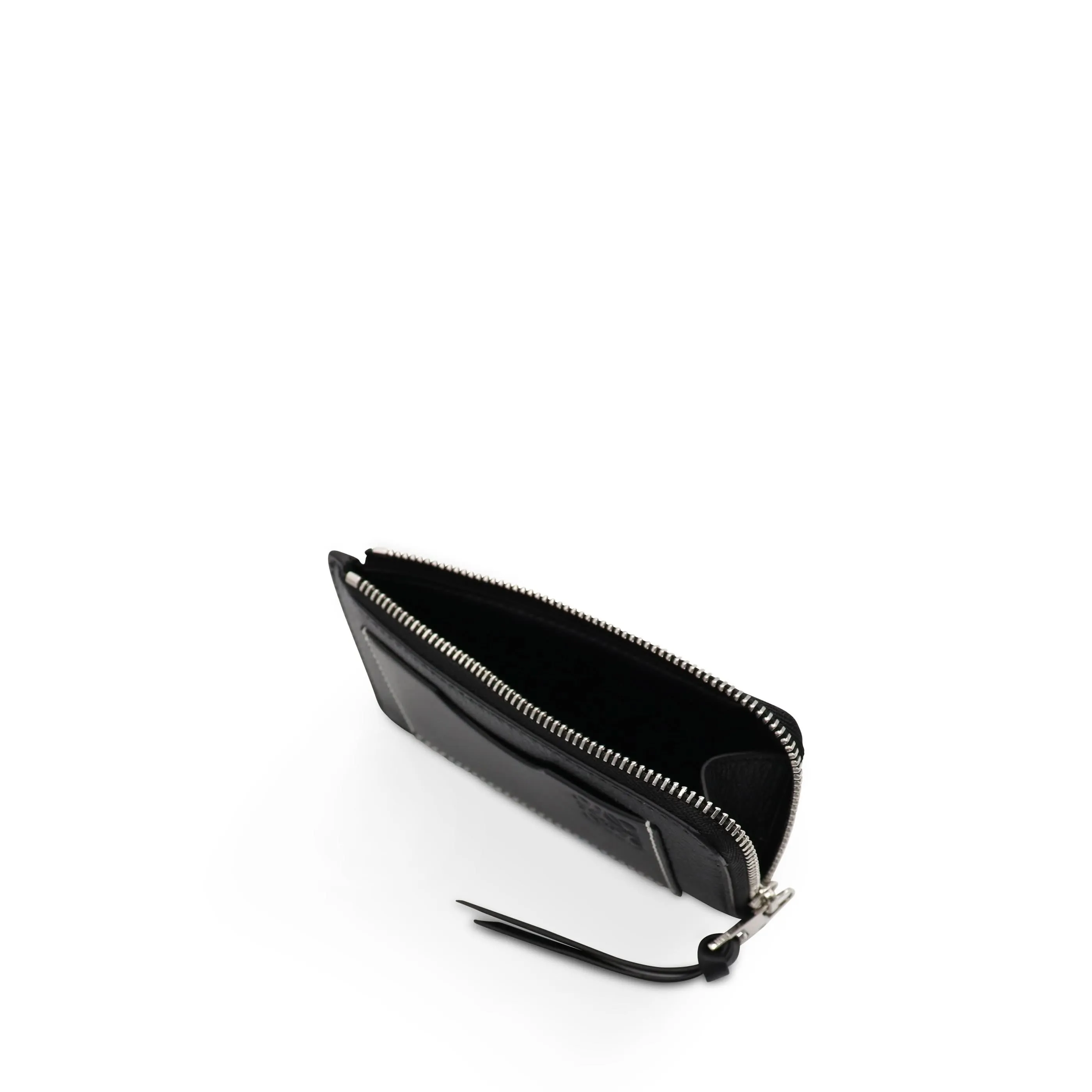 Coin Cardholder in Soft Grained Calfskin in Black