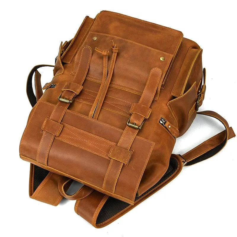 Cool Backpacks - Leather Laptop School Daypack - 2028