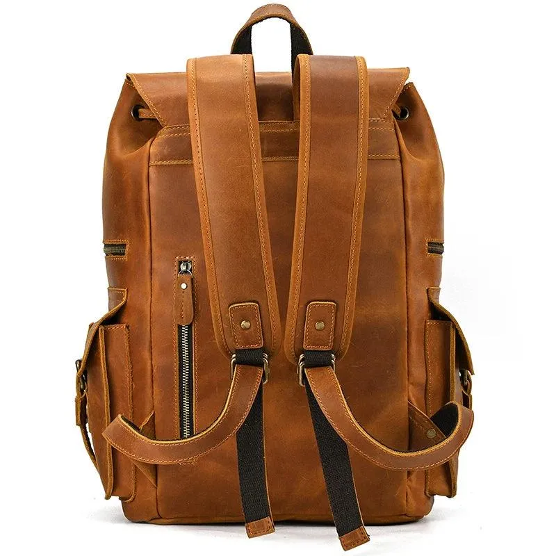 Cool Backpacks - Leather Laptop School Daypack - 2028