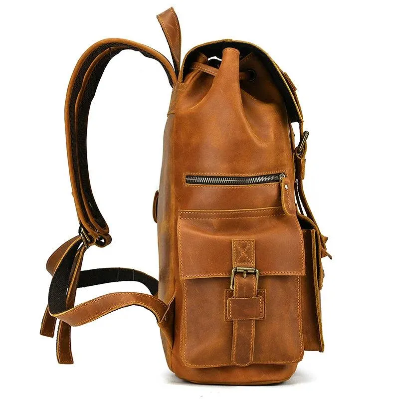 Cool Backpacks - Leather Laptop School Daypack - 2028