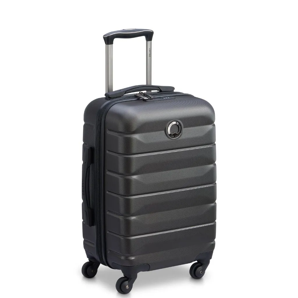 Delsey Air Armour 55cm Carry On Luggage - Black