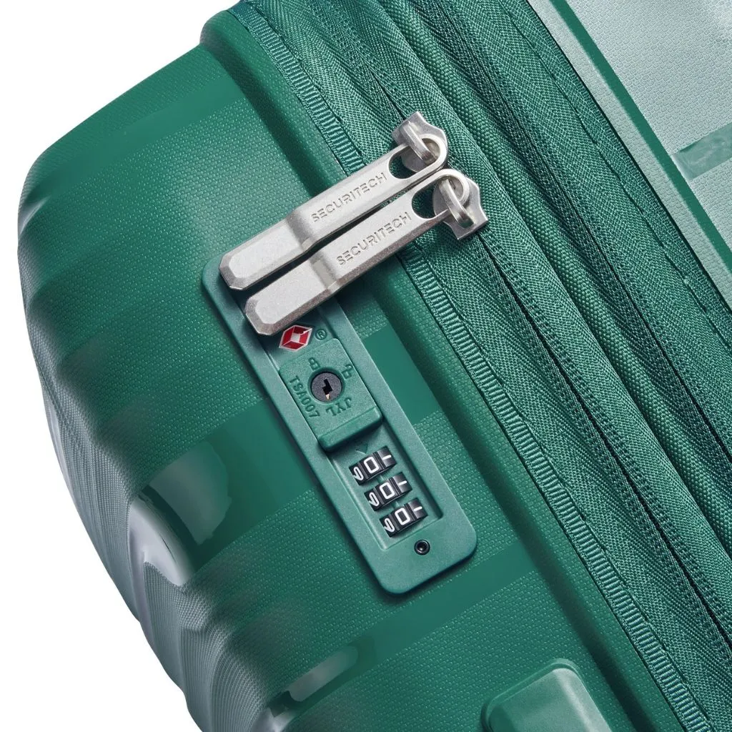 Delsey Securitech Dune Exp Cabin Hardsided Luggage - Green