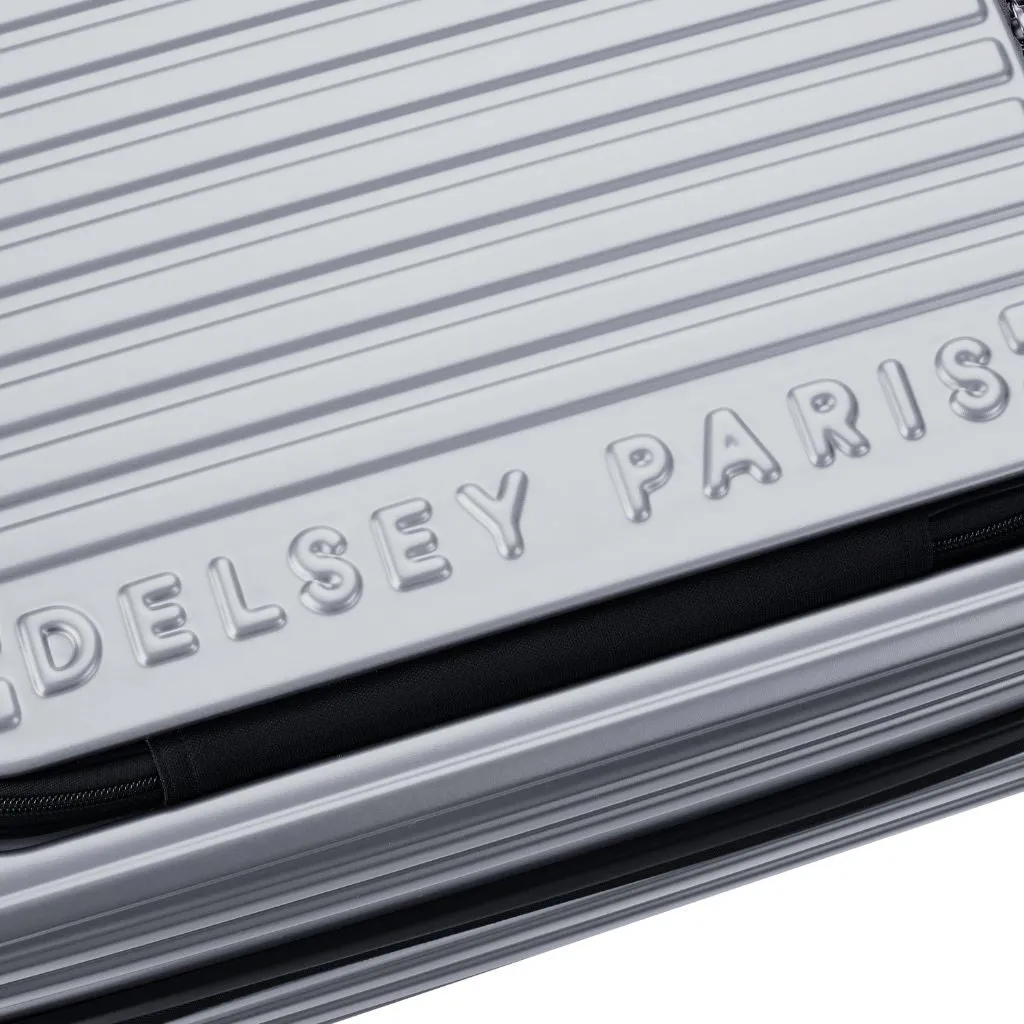 Delsey Securitime ZIP Top Opening 55cm Cabin Luggage - Silver