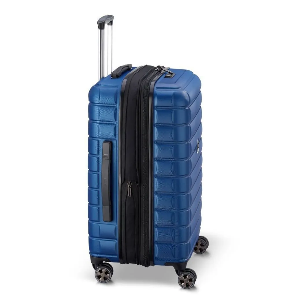 Delsey Shadow 66cm Expandable Medium Luggage - Blue