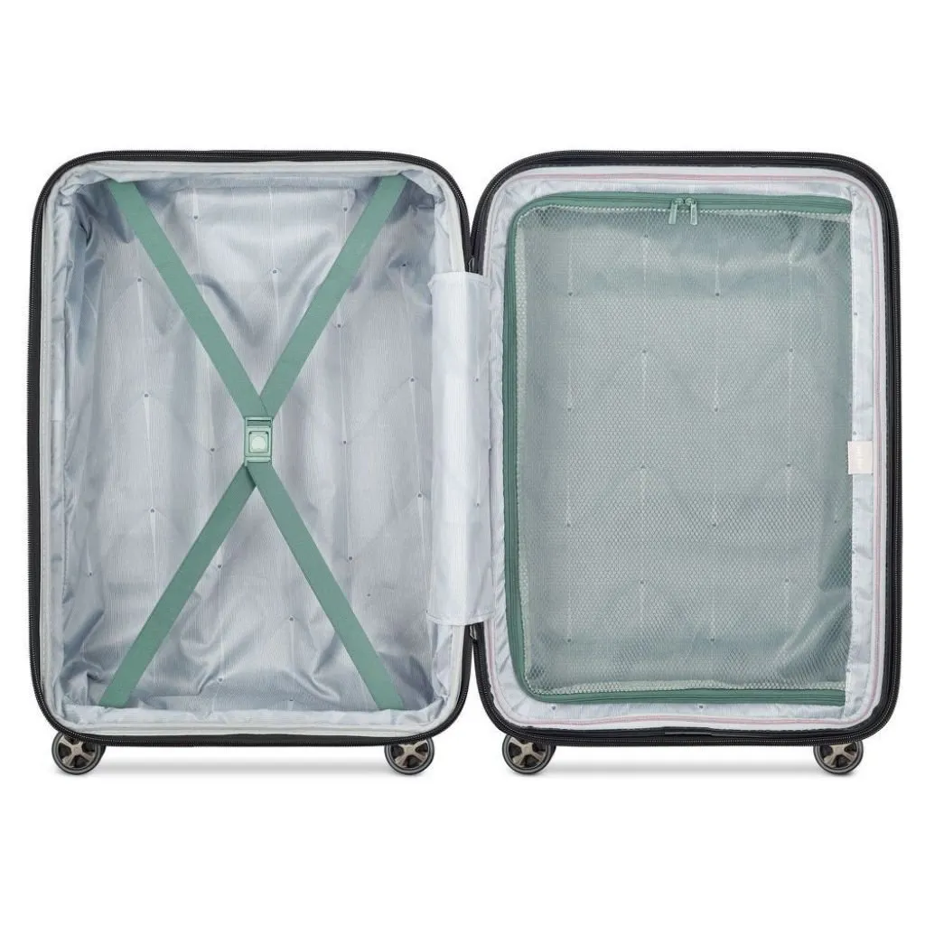 Delsey Shadow 66cm Expandable Medium Luggage - Green