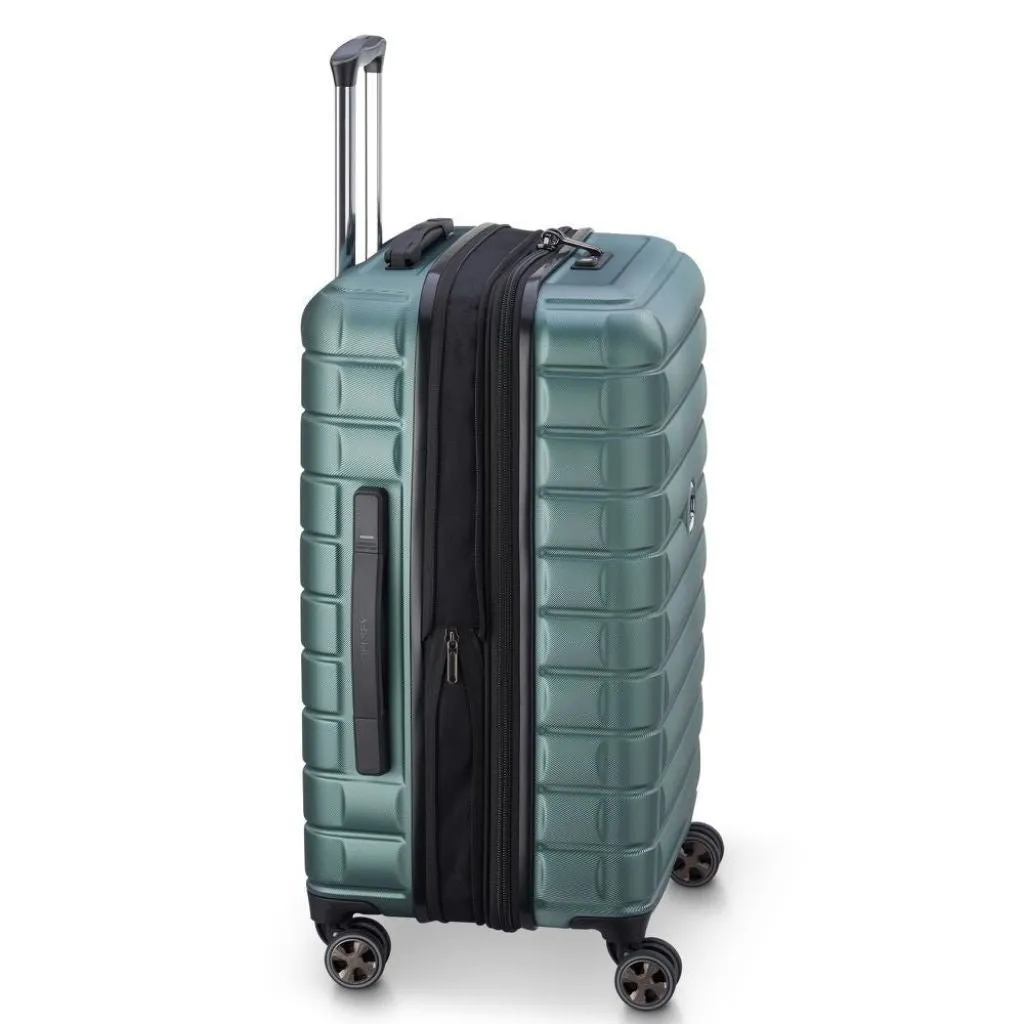 Delsey Shadow 66cm Expandable Medium Luggage - Green