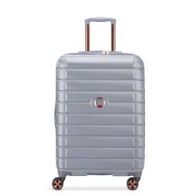 Delsey Shadow 66cm Expandable Medium Luggage - Platinum