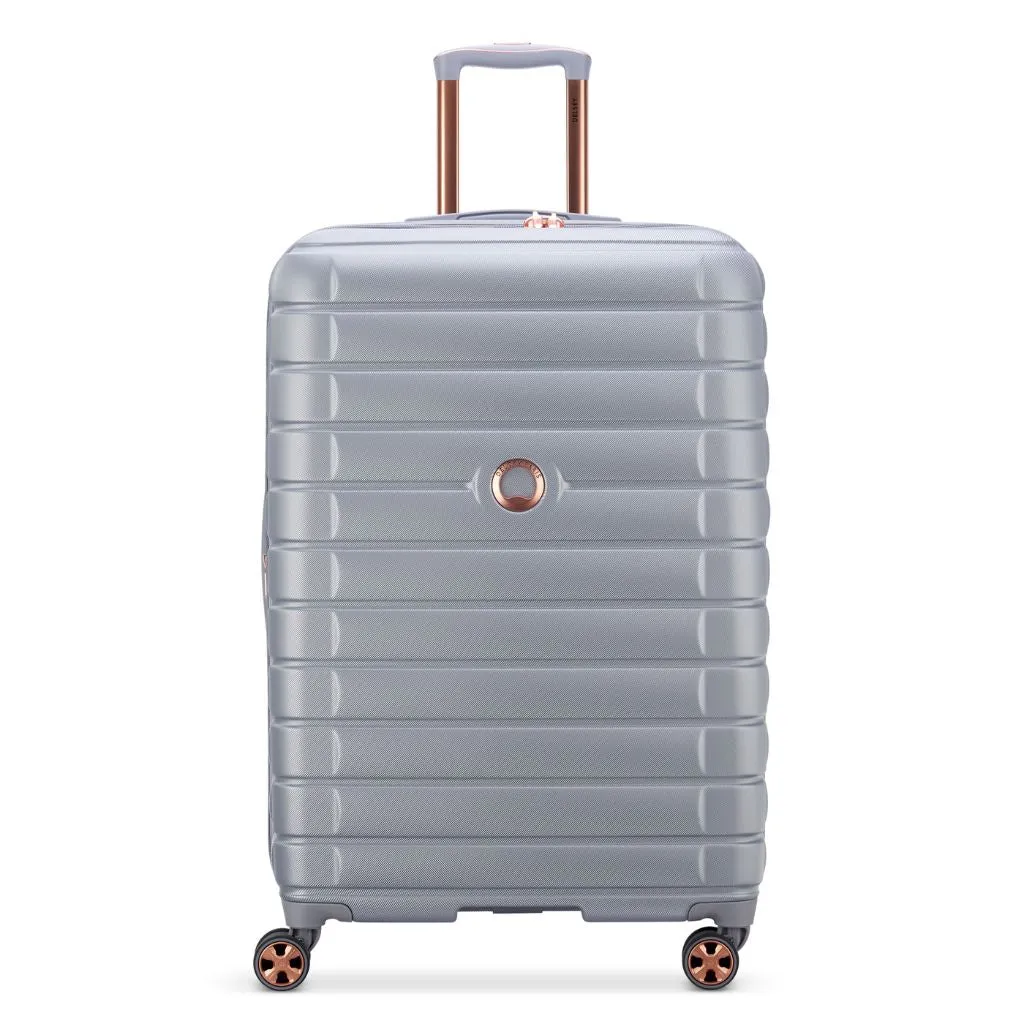 Delsey Shadow 75cm Expandable Large Luggage - Platinum