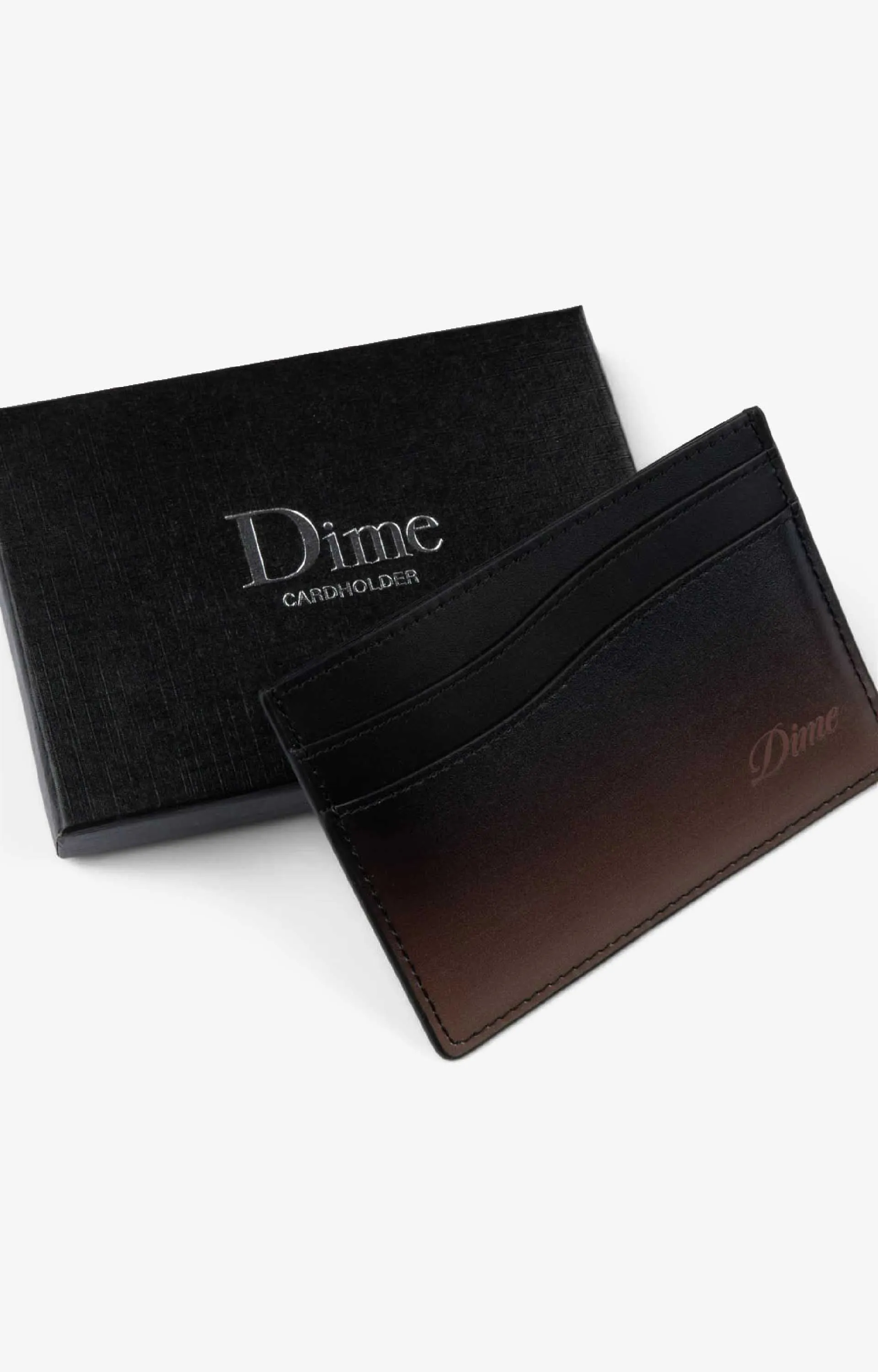 Dime Cursive Gradient Cardholder,  Copper