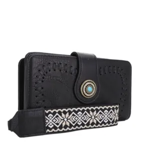 Dolly Western Wallet with Boho Wristlet Strap