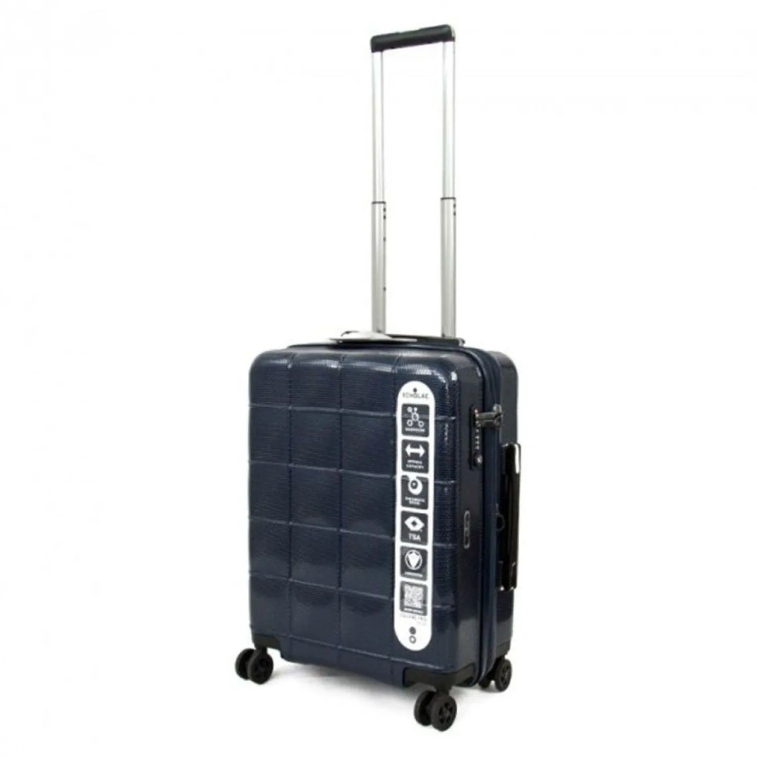 Echolac Square Pro 20" Upright Carry On Luggage with Super Silent Spinner Wheels