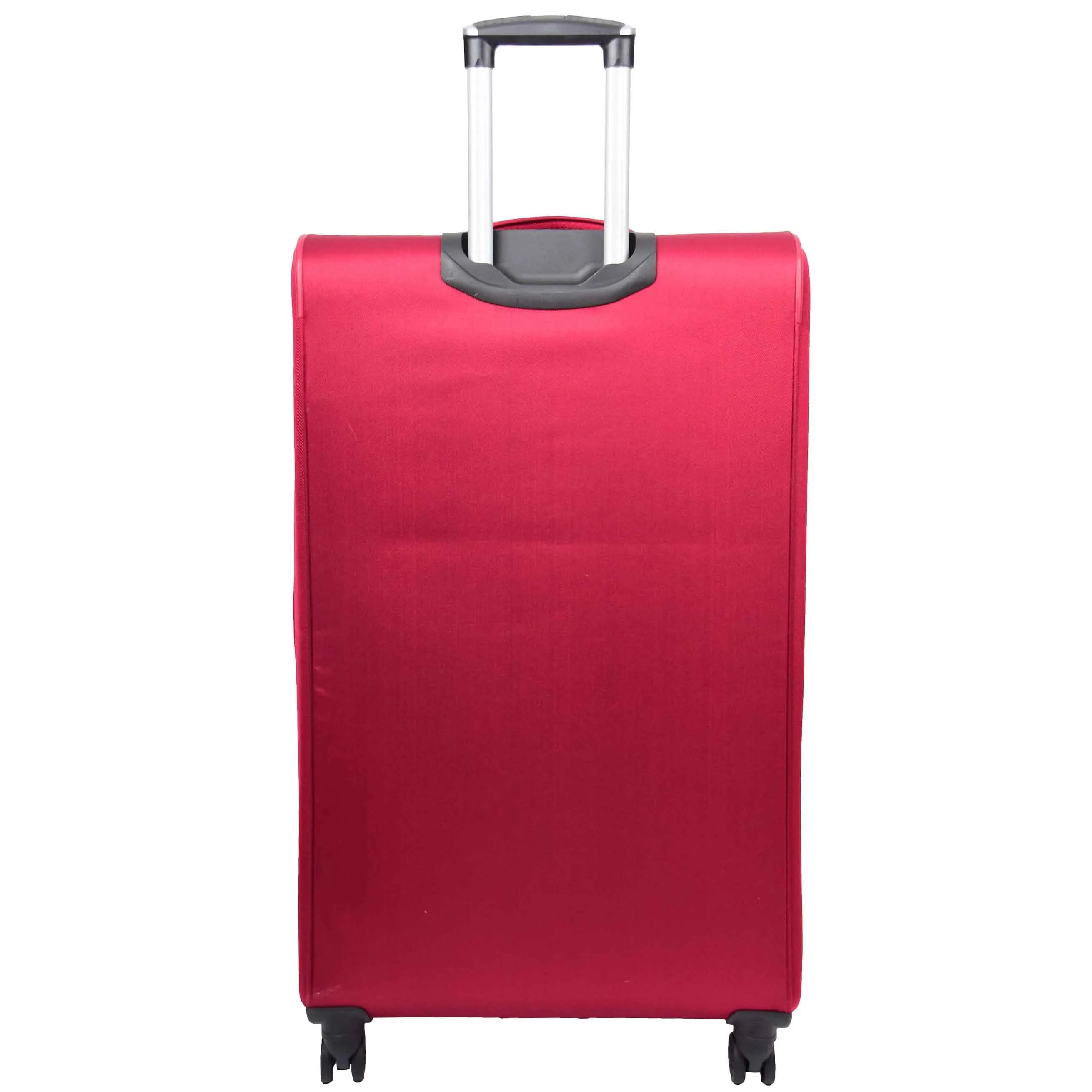 Expandable Four Wheel Soft Suitcase Luggage York Red