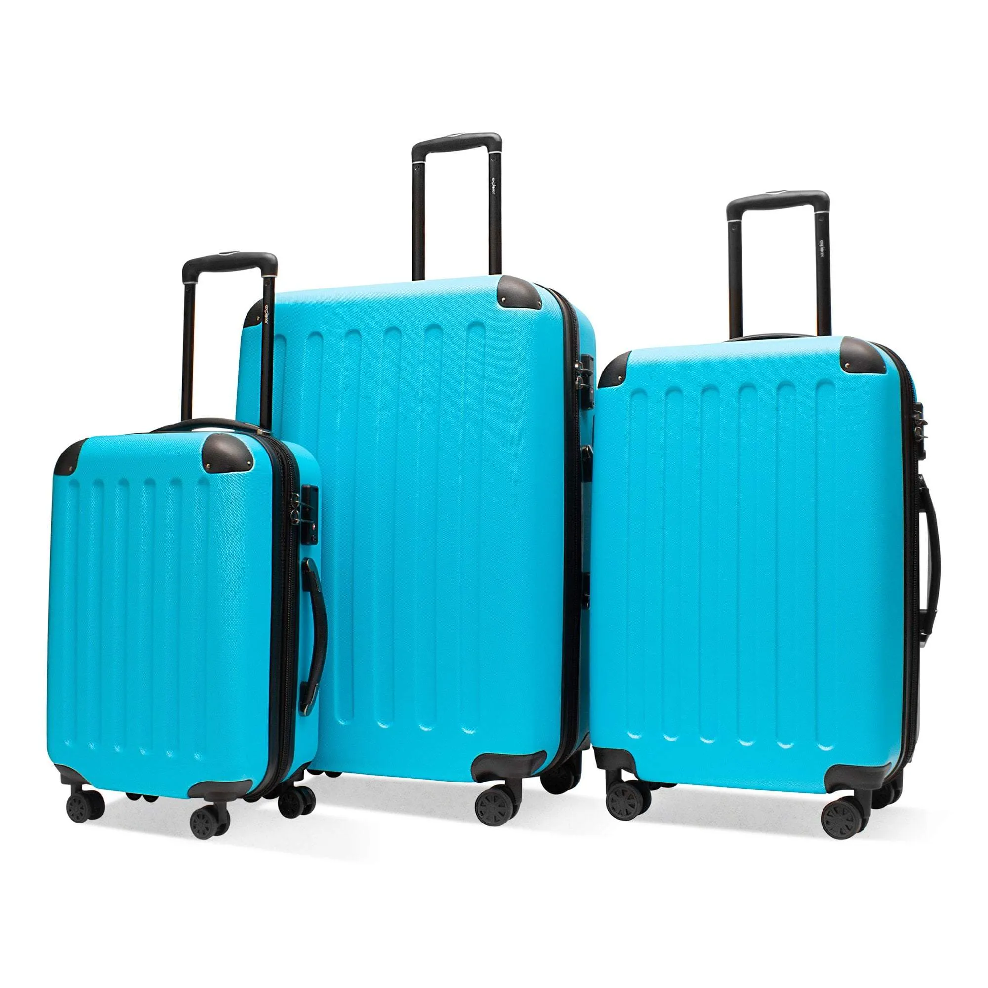 Explorer Pop Collection 3 Piece Expandable Spinner Luggage Set