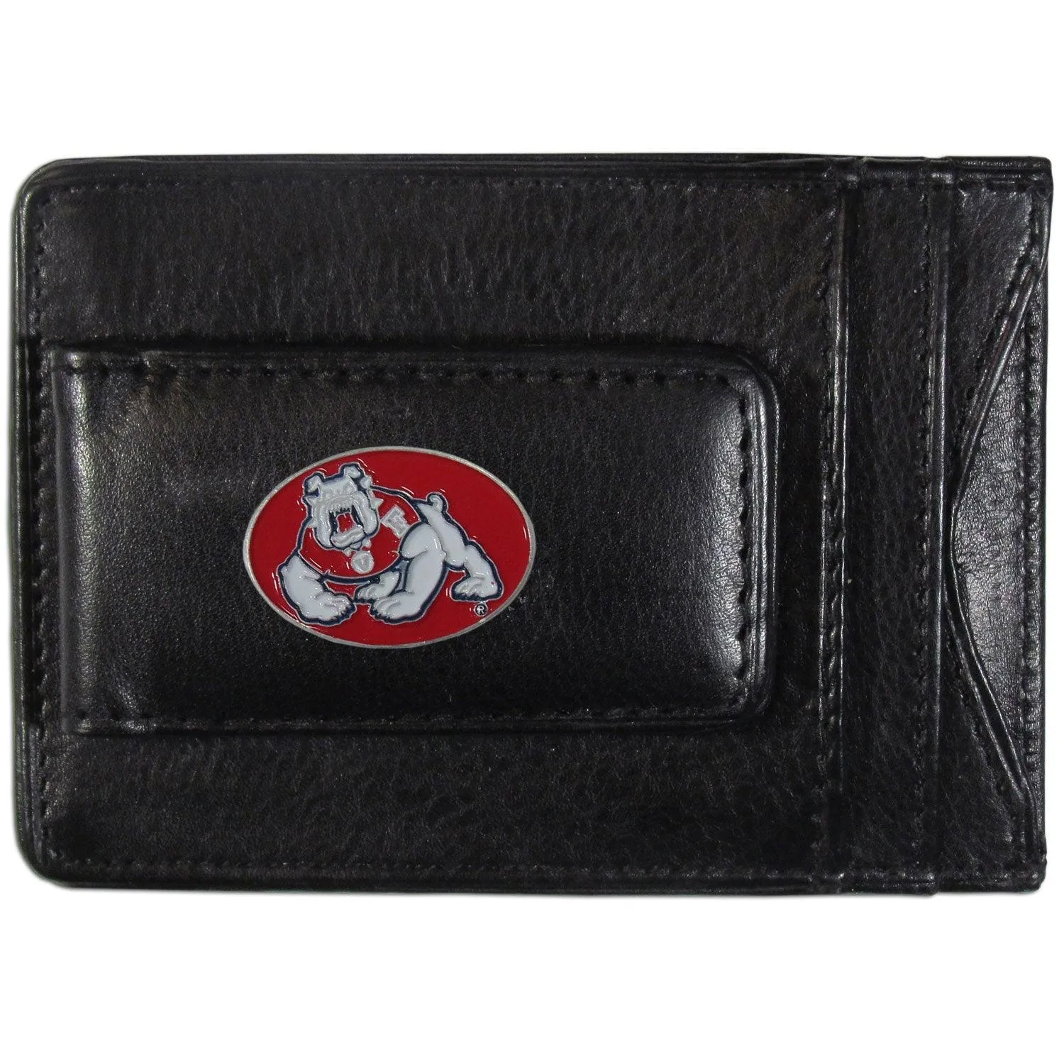 Fresno St. Bulldogs Leather Cash & Cardholder