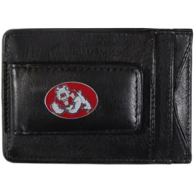 Fresno St. Bulldogs Leather Cash & Cardholder