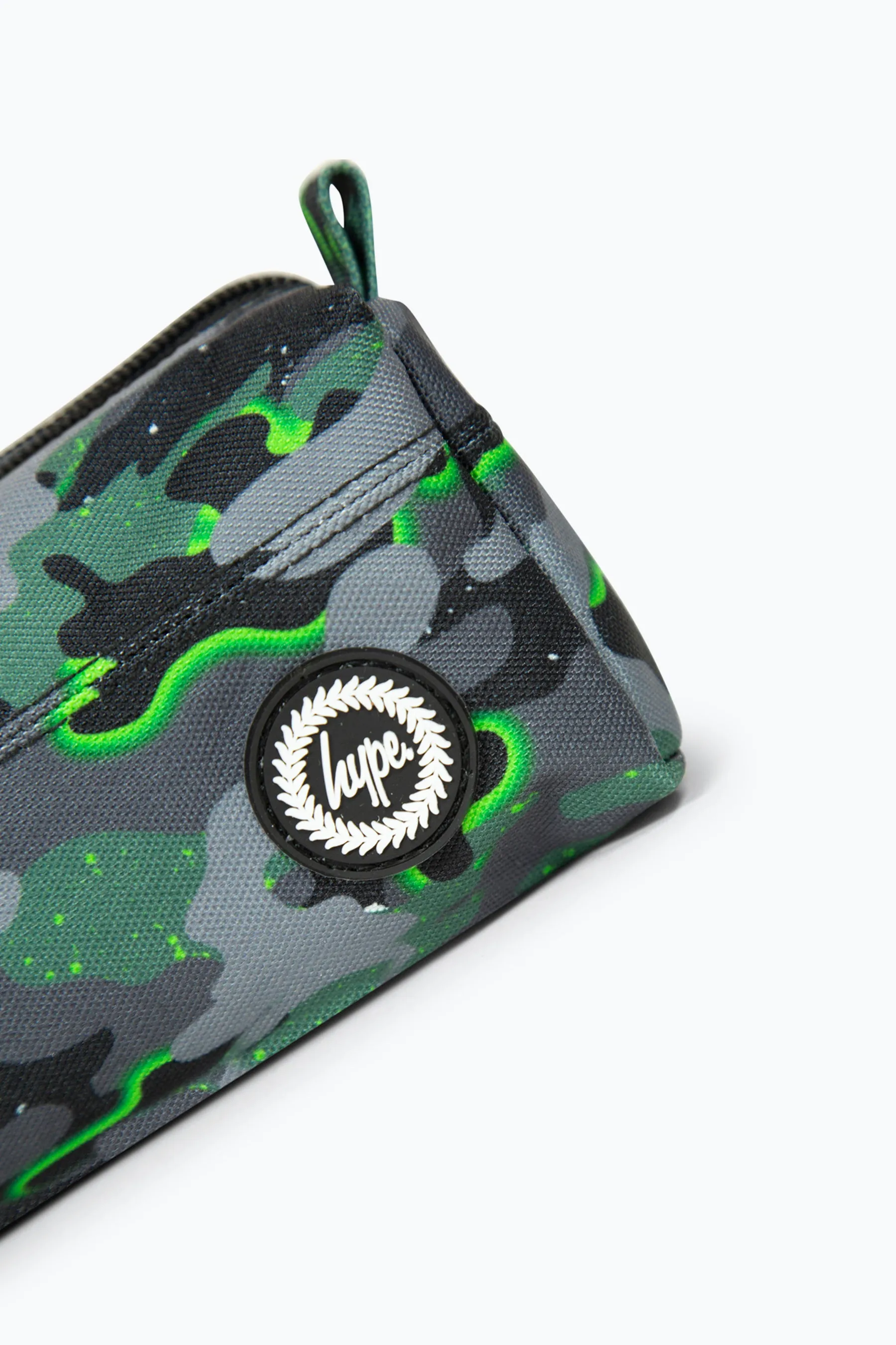 Hype Boys Green Glow Camo Pencil Case