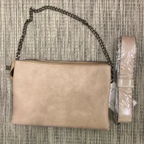 Izzy Chain Crossbody, Beige