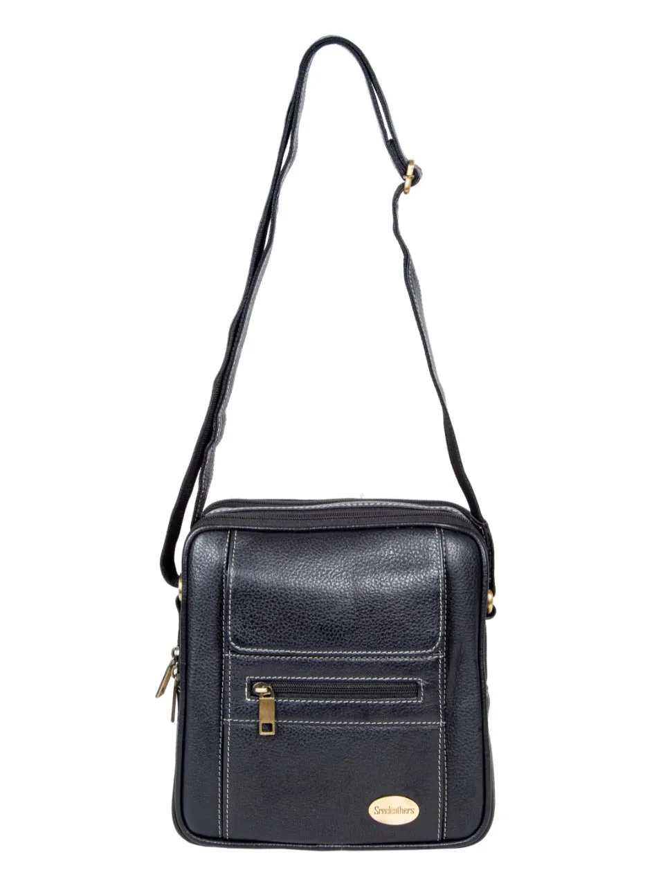 LEATHER SLING BAG 998918 (BLACK)