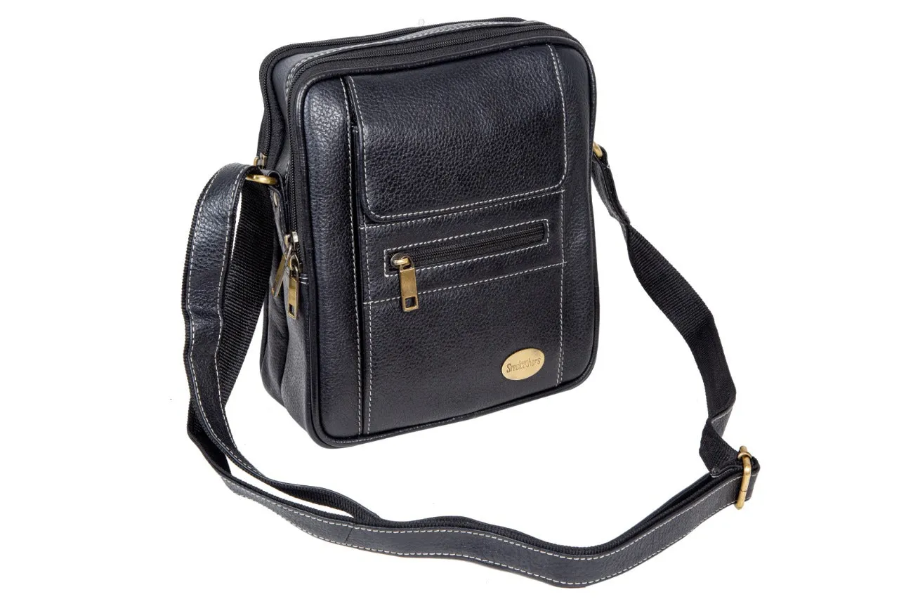 LEATHER SLING BAG 998918 (BLACK)