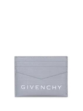 Lettering logo grey cardholder