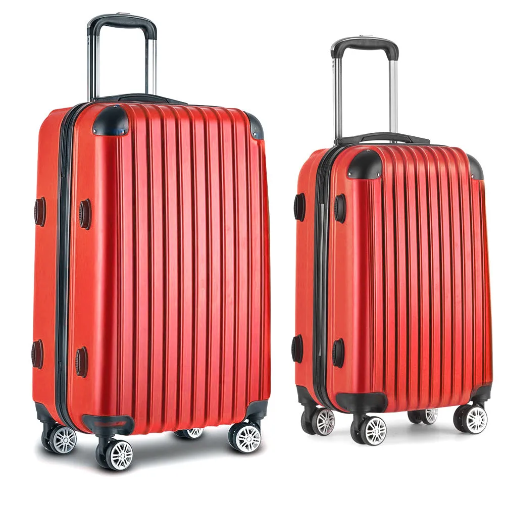 Lightweight Hard-Shell 2pc Luggage Set with TSA Locks - Wanderlite