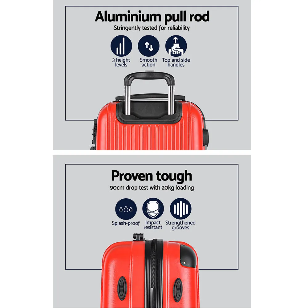 Lightweight Hard-Shell 2pc Luggage Set with TSA Locks - Wanderlite