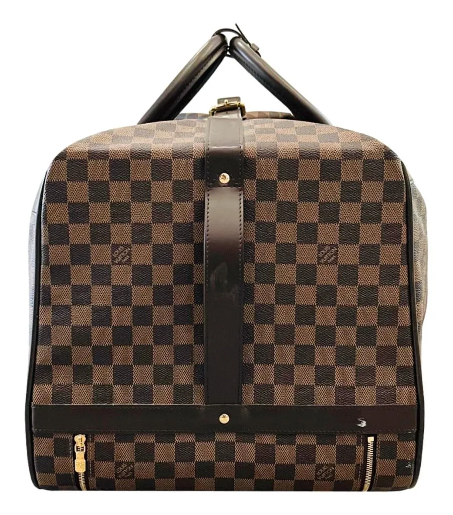 Louis Vuitton Damier Ebene Coated Canvas Eole Convertible Rolling Luggage Bag