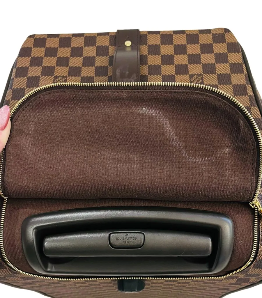 Louis Vuitton Damier Ebene Coated Canvas Eole Convertible Rolling Luggage Bag