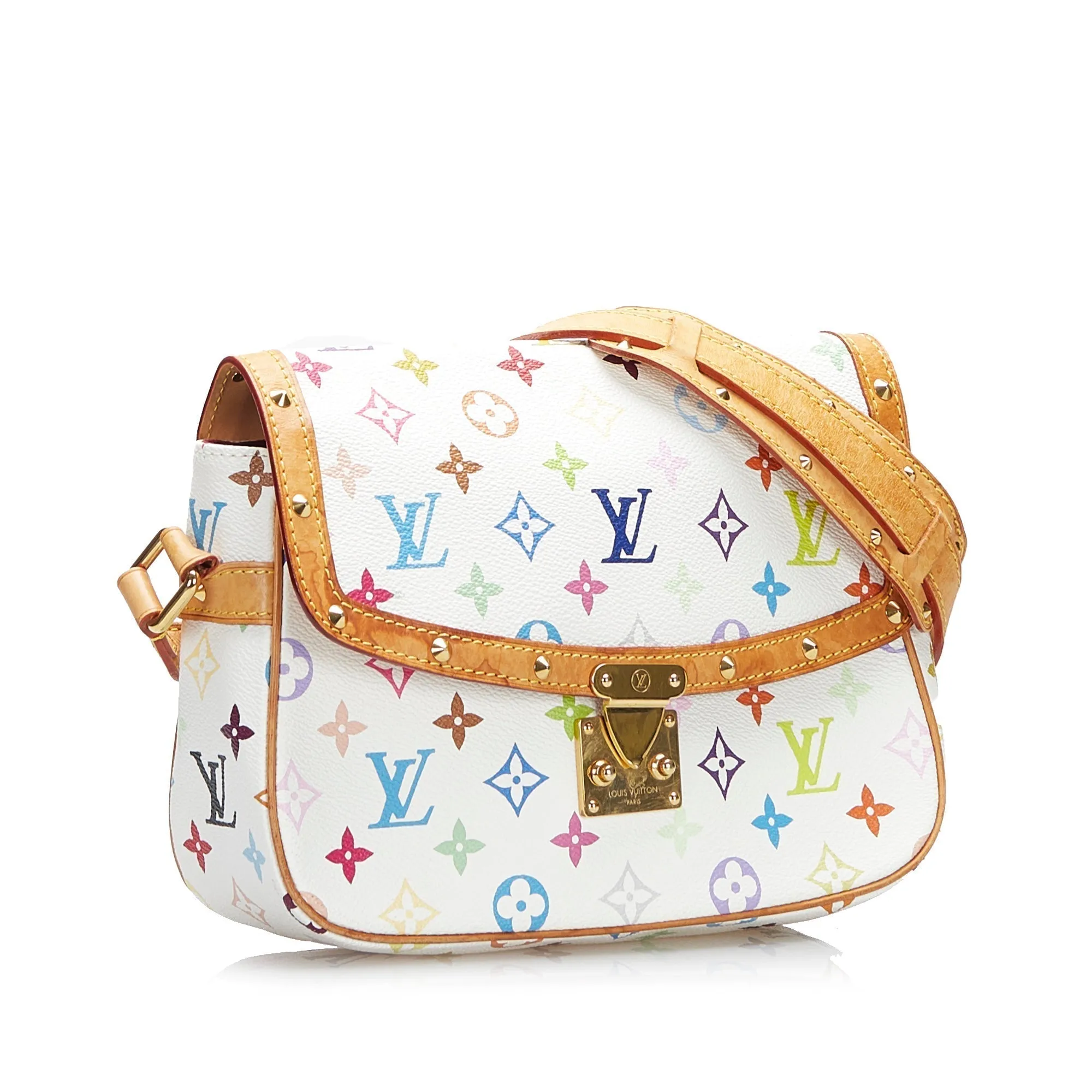 Louis Vuitton Sologne White Multicolor Monogram Canvas