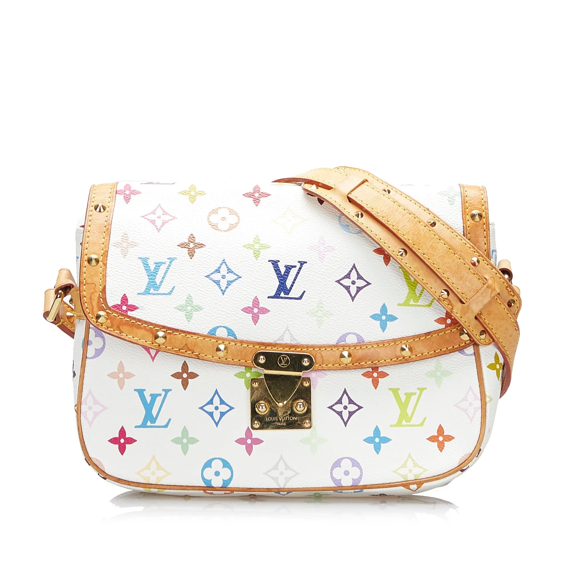 Louis Vuitton Sologne White Multicolor Monogram Canvas